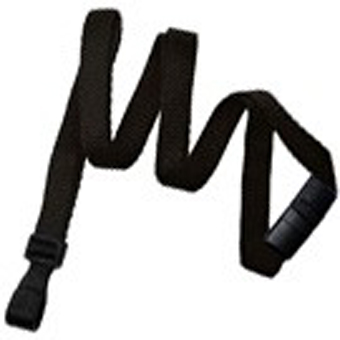 BRADY PEOPLE ID, LANYARD STANDARD, EARTH-FRIENDLY BAMBOO, BLACK, 3/8